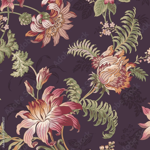 Obraz seamless pattern with flowers