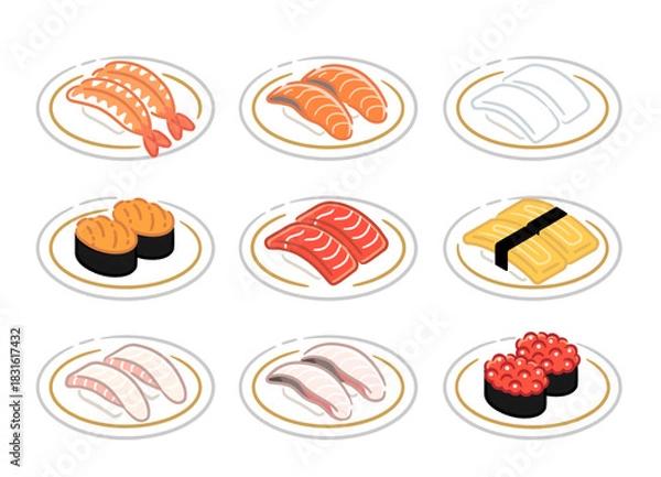 Obraz お寿司セット