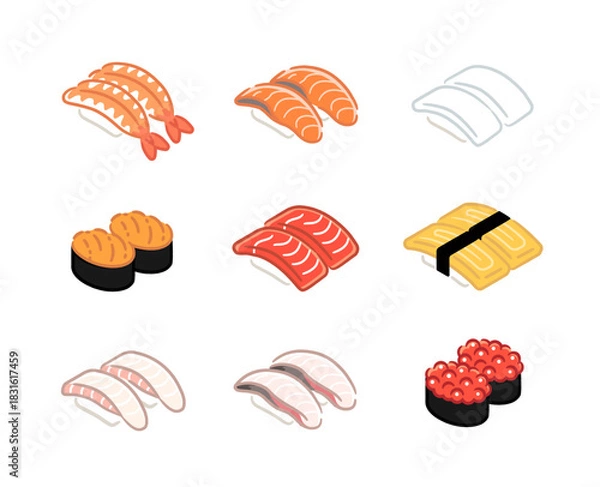 Obraz お寿司セット