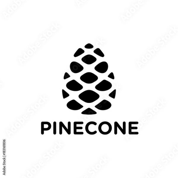 Obraz Pinecone logo design 