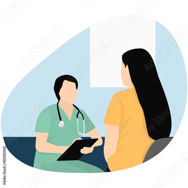 Fototapeta Medical Check Up Illustration