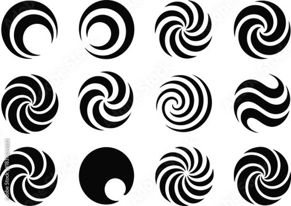 Fototapeta Abstract shape collection