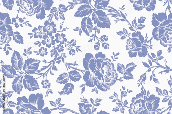 Obraz seamless floral pattern with flowers
