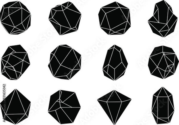 Fototapeta Geometric shape set