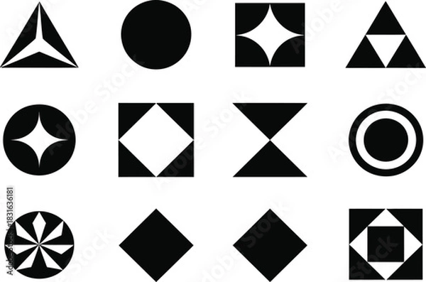 Fototapeta Geometric shape abstract design