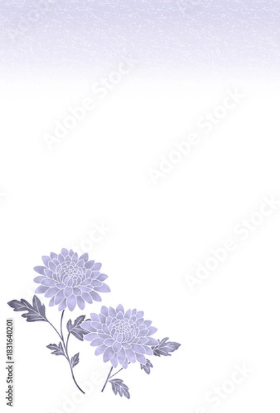 Obraz 喪中はがき〈キク〉　A-3