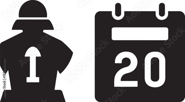 Fototapeta Abstract geometric composition with bold colors