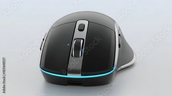 Obraz Advanced Ergonomic Wireless Mouse for Comfortable Computing