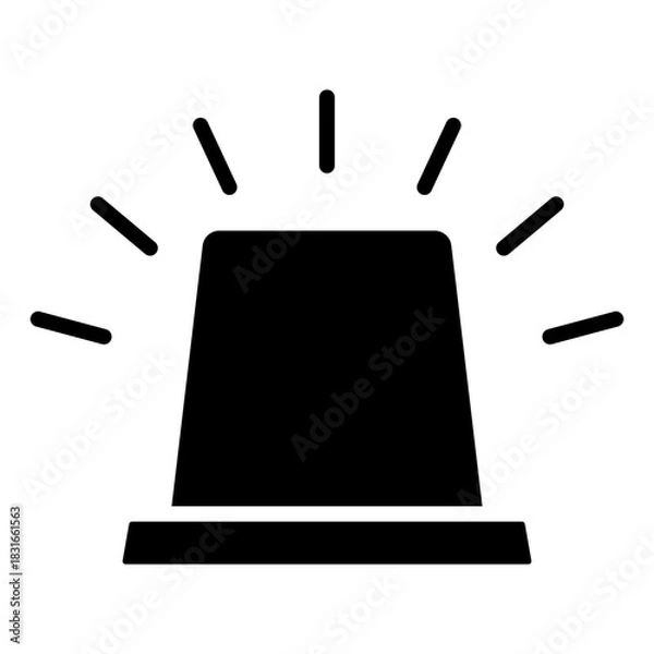 Obraz siren icon vector design template simple and modern