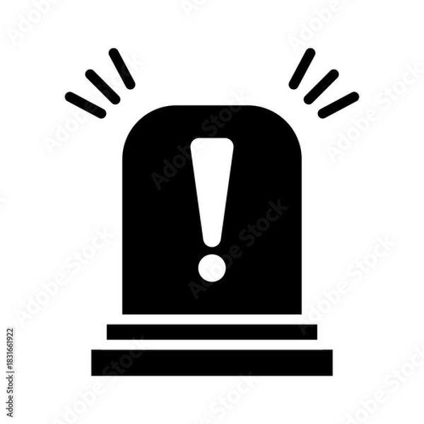 Obraz siren icon vector design template simple and modern