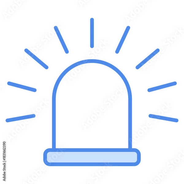 Obraz siren icon vector design template simple and modern