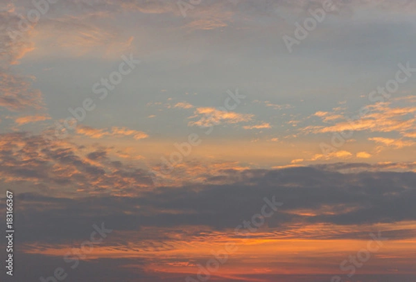 Fototapeta Golden hour during sunset. Without post processing.