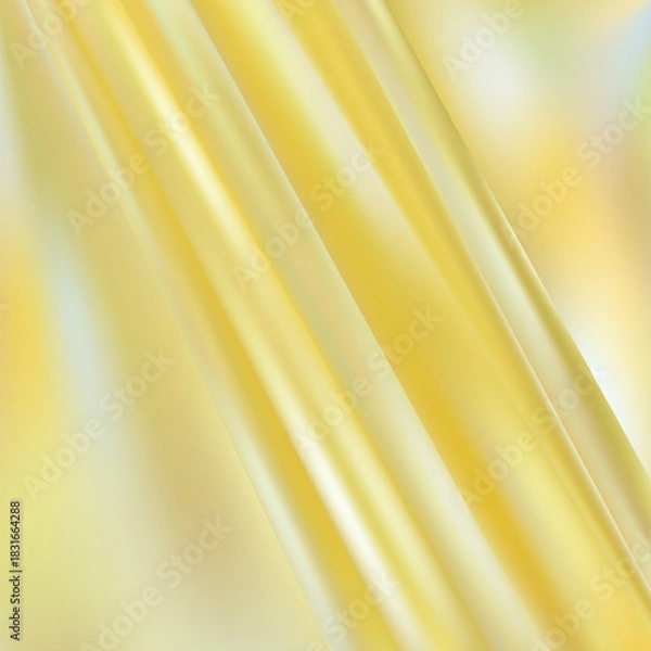 Fototapeta Abstract texture Background. Satin Silk. Cloth Fabric Textile with Wavy Folds. Vector illustration. eps 10