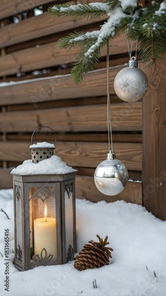 Fototapeta Set of Christmas ball decoration isolated on white background with clipping path.