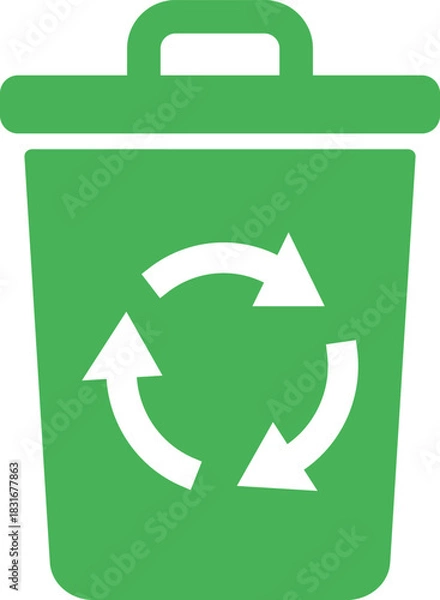 Fototapeta ゴミ箱　アイコン　リサイクル