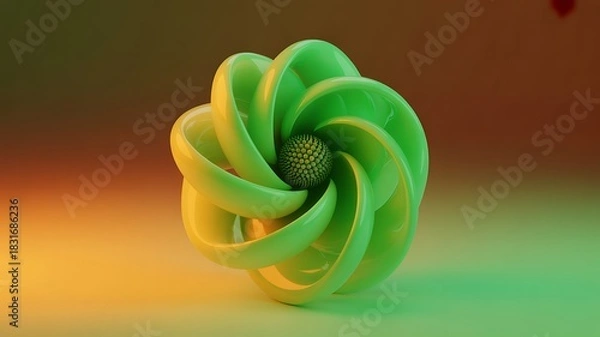 Fototapeta Close up macro view of a yellow flower blossom