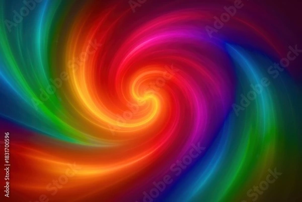 Fototapeta A colorful swirl of light and color