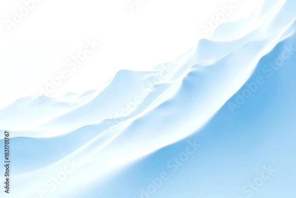 Fototapeta A mountain range is shown in a white color