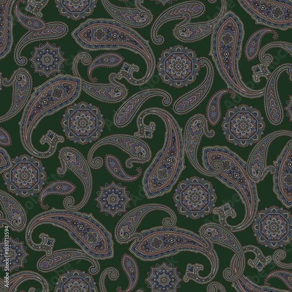 Obraz Elegant, seamlessly continuous paisley pattern,