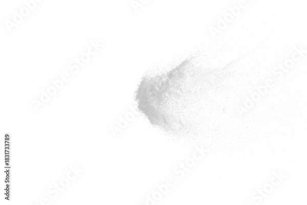 Obraz a white flying snow on the transparent background