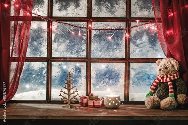 Obraz ugly sweaters christmas party background