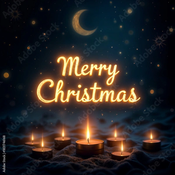 Obraz merry christmas card