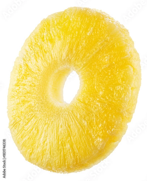 Obraz Pineapple ring on a white background. File contains clipping paths.