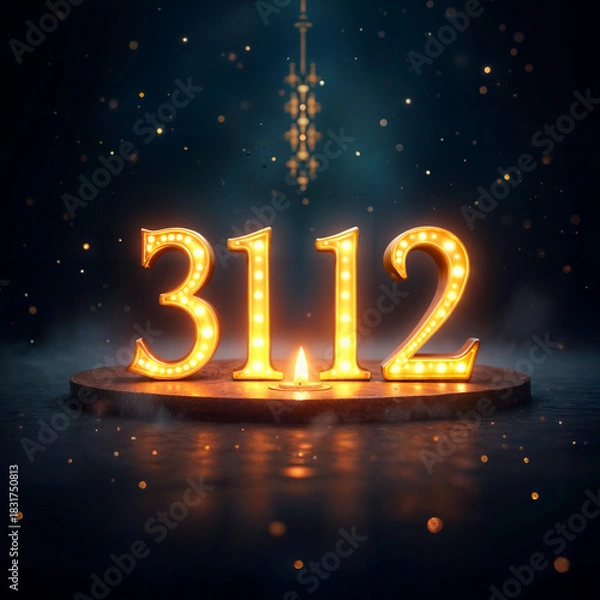 Obraz New Year's Eve greeting card