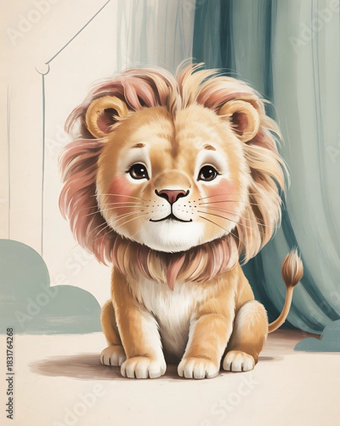 Fototapeta little lion 