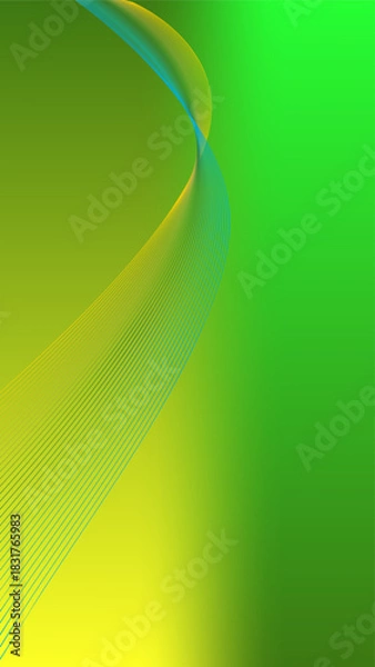 Obraz abstract green wave background