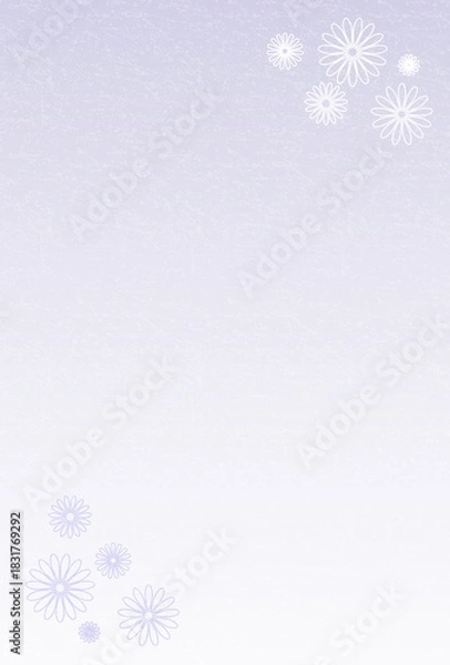 Fototapeta 喪中はがき〈キク〉　B-2