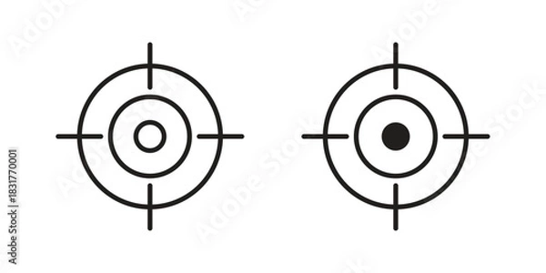 Obraz Focus icon template color editable. for graphic and web design.