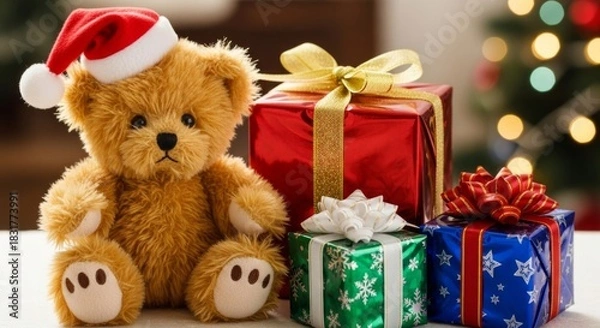 Obraz christmas teddy bear