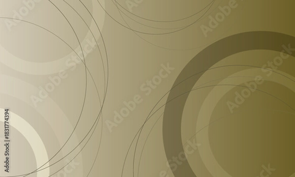 Obraz golden black multi circles shapes pattern style abstract background