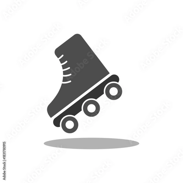 Fototapeta Roller Skates Icon Flat Graphic Design - vector Illustration