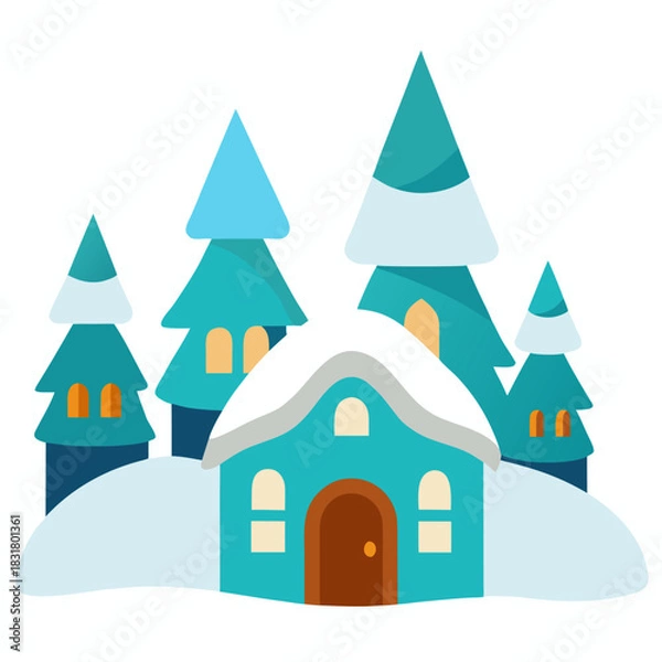 Obraz house in the snow