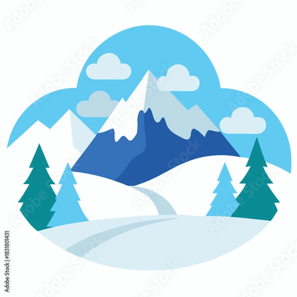 Obraz winter mountain landscape