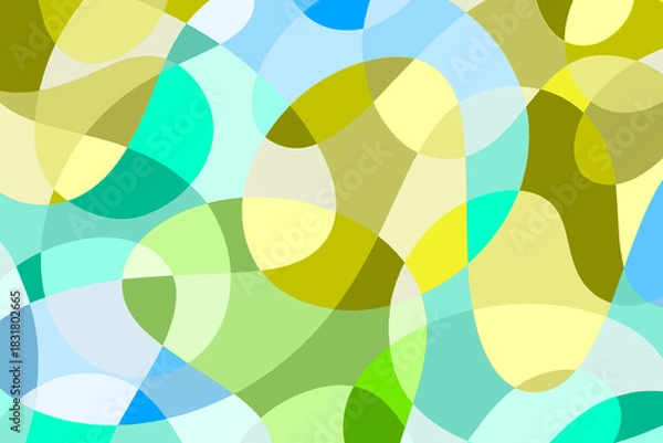 Fototapeta 曲線のモザイク 4-1