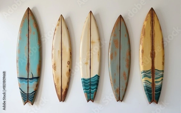 Obraz Surf ornaments on a wall. High quality