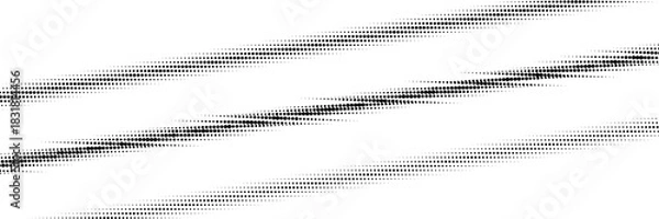 Fototapeta Halftone lines Set. Vector Stripe Collection. Halftone Circle Dots Gradient.