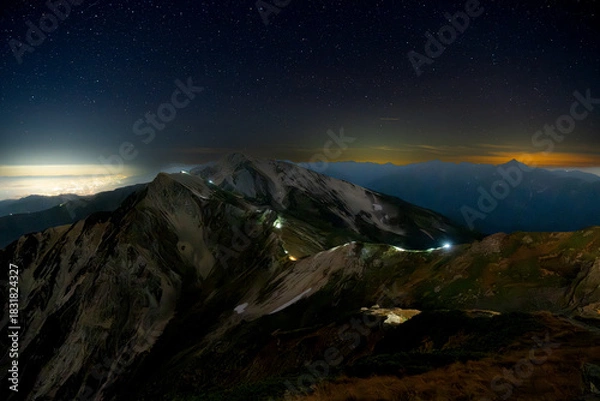 Obraz 日本の山岳風景