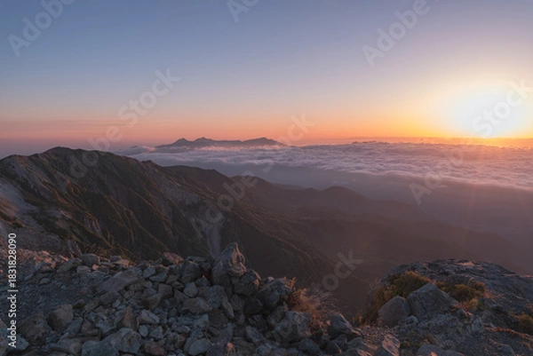 Obraz 日本の山岳風景