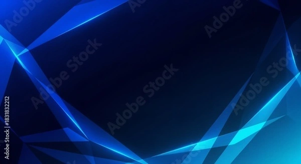 Obraz Blue minimalist abstract gradient background