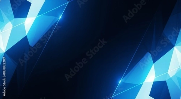 Obraz Blue minimalist abstract gradient background