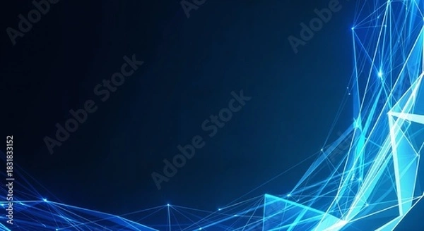 Obraz Blue minimalist abstract gradient background