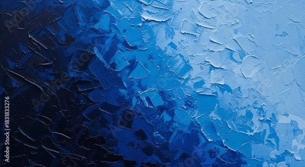 Obraz Blue minimalist abstract gradient background