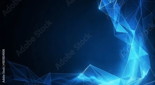 Obraz Blue minimalist abstract gradient background