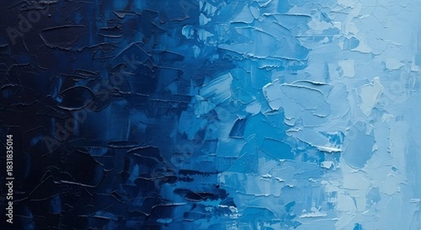 Obraz Blue minimalist abstract gradient background