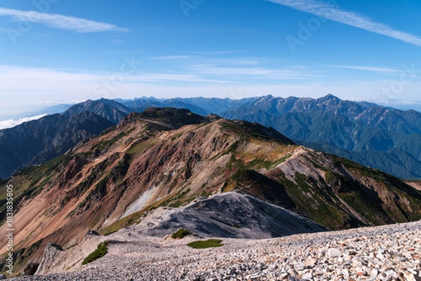 Obraz 日本の山岳風景