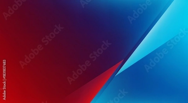 Obraz Blue and red minimalist abstract gradient background